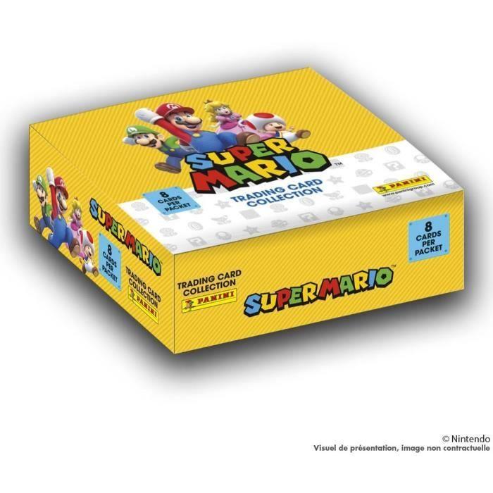 Collection Panini - Super Mario Trading Cards - Boite De 18 Pochettes De 8 Cartes - Jaune - Dès 6 Ans