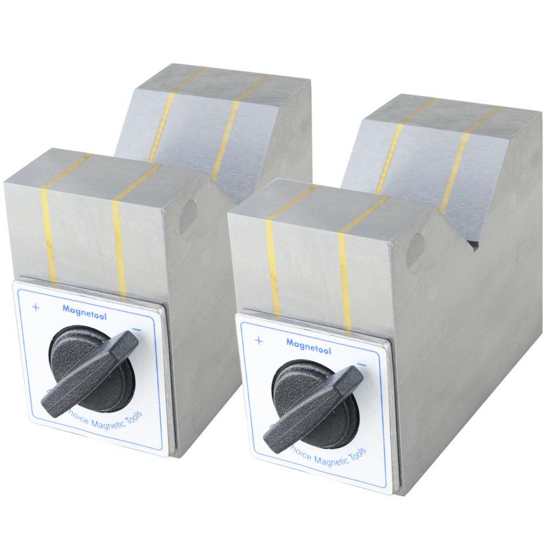 KMV-50B Resin Switchable Magnetic V-Block Magnetic Base, 70x40x50 mm