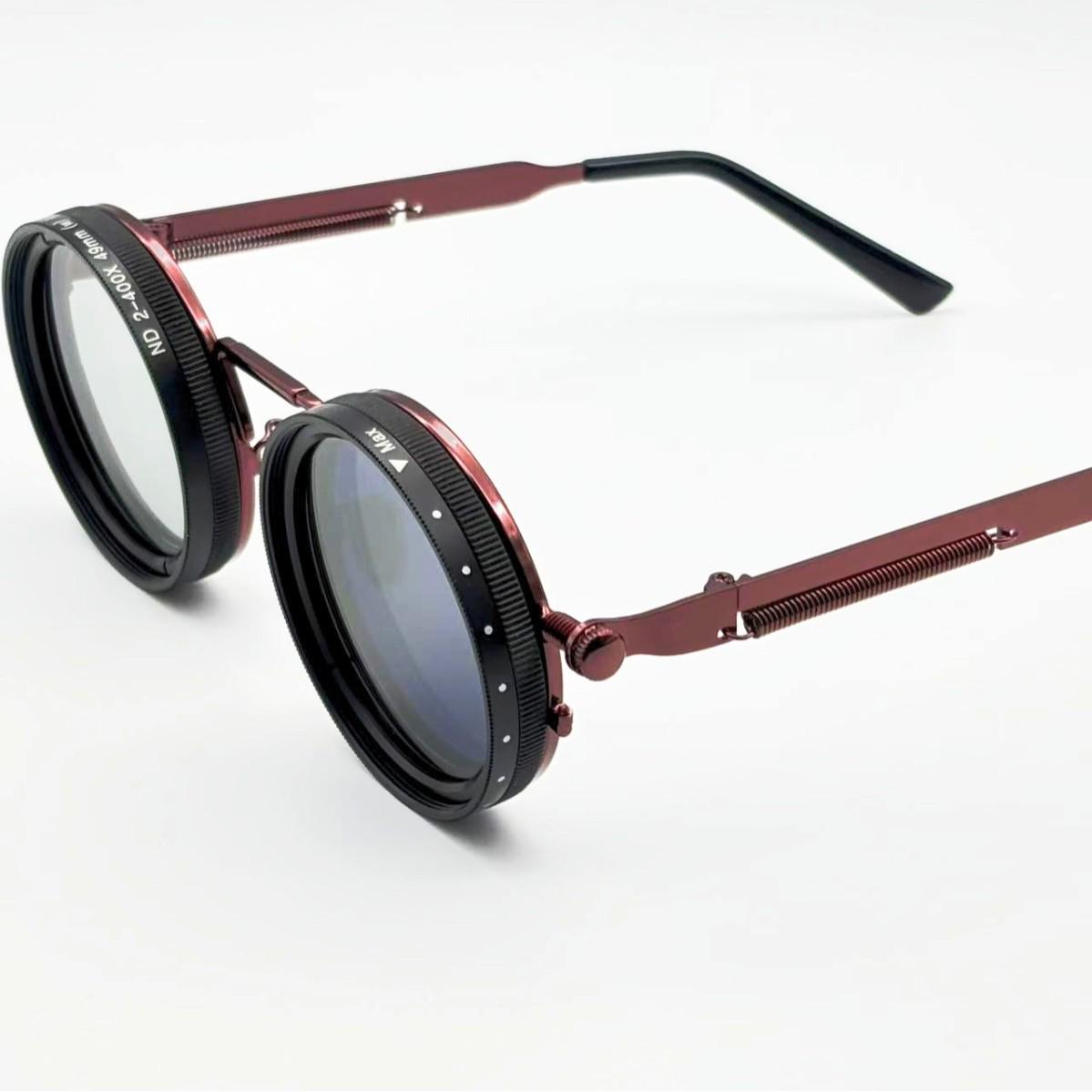 

ND Polarized Retro Sunglasses with Manual Rotation Adjustment - Punk Style 49