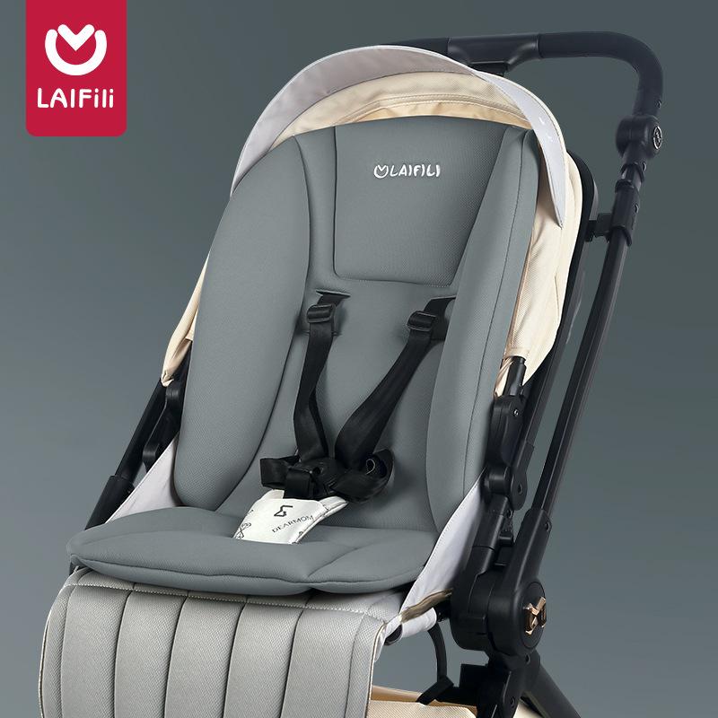 Stroller Spine Support Cushion: Thick Padded Baby Seat for High Chairs, All-Season Comfort