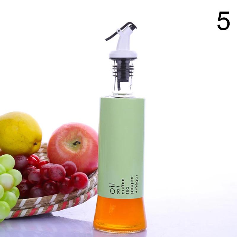 Sauce Dispenser Seasoning Bottle 300ml Glass Vinegar Bar Oil Bottle Storage Kitchen Tools Cooking Wine Container Oil Dispenser