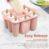 Popsicles Mold Reusable Easy-Release Silicone Homemade Maker Ice Pop Mold Trays with 50 Popsicle Sticks Summer Gifts