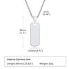 Collares Personalizados con Letra Inicial A-Z para Hombres Niños, Colgante de Barra Vertical de Acero Inoxidable Impermeable, Cadena de Caja 50/55/60cm
