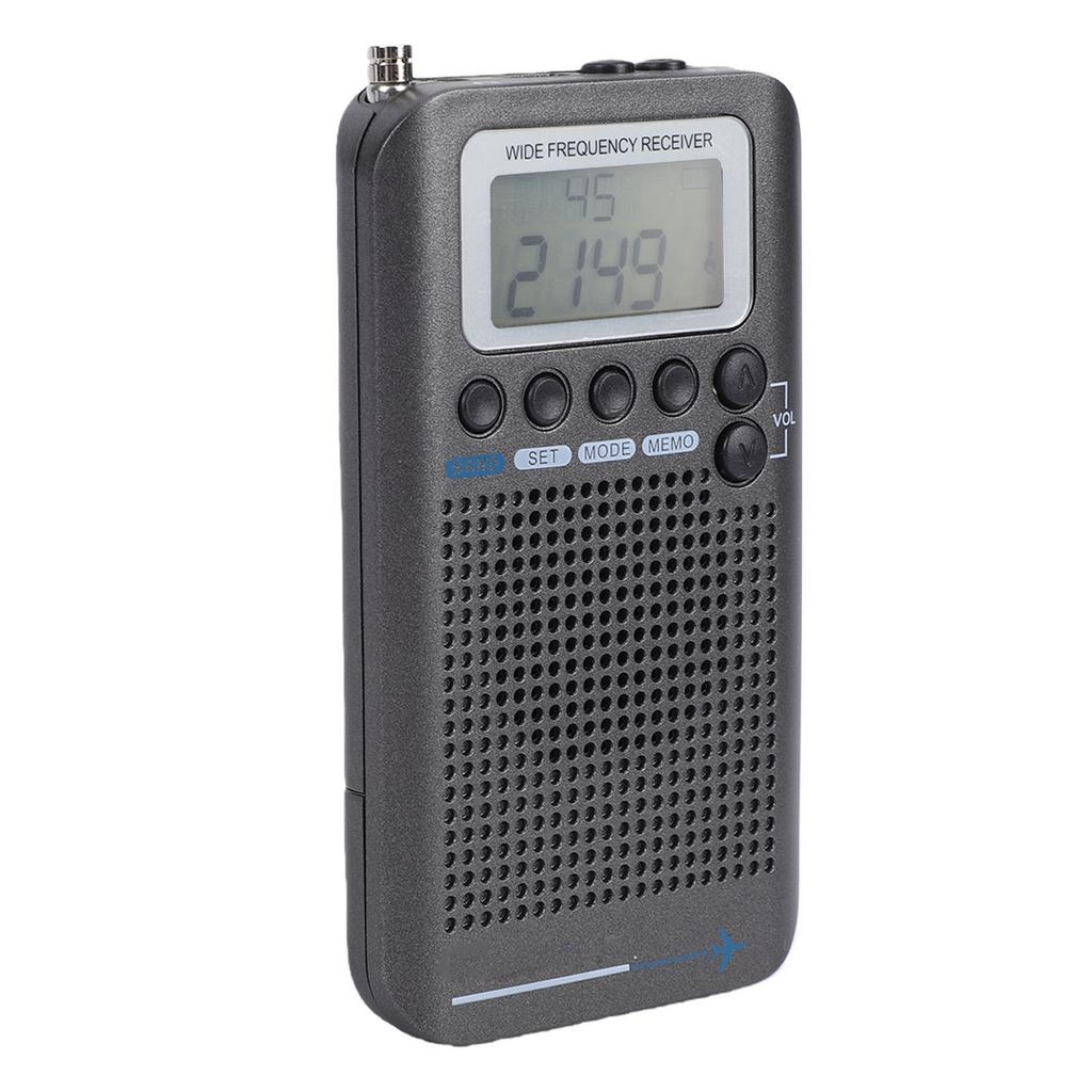 Air Band Radio Receiver AM FM CB SW VHF Full Band Handheld Aircraft Radio with Antenna