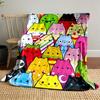 Colorful Cartoon Cats Blanket for All Seasons Blanket Lunch Break Throw Gift