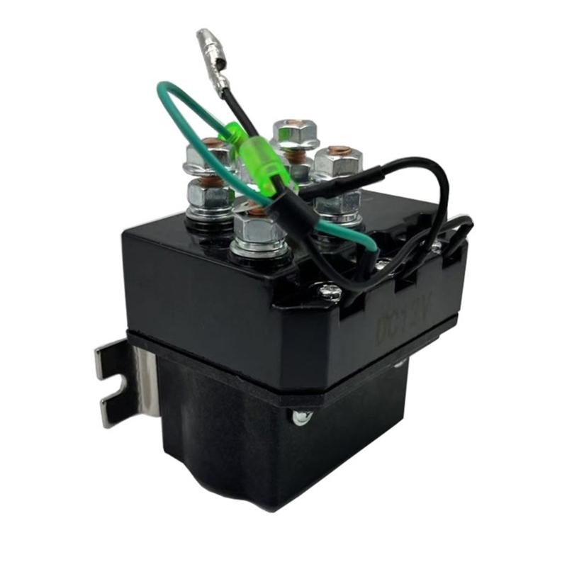 Premium Metal Winch Solenoid Relays Kit With Connection Wires For 4x4 Vehicles And ATVs Contactor Solenoid Relays