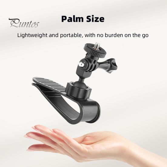 Suport pentru cameră pentru parasolar auto Rotație de 360 de grade Blocare anti-alunecare Suport video Vlog rezistent la șocuri Suport pentru cameră sport pentru GoPro pentru Osmo Pocket 3