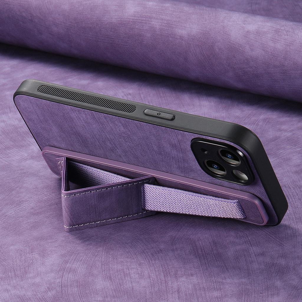 Geeignet für die Handyhülle Apple 16 Pro Max, Armband mit Ledermuster und Anti-Drop-Hülle für iPhone 15 Pro