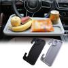 ABS Car Laptop Desk Easy To Install Work Surface Car Dining Table Mount Bracket Large Size Steering Wheel Table for Car Interior