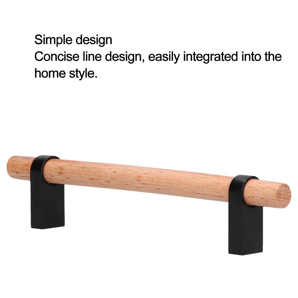 Smooth Finish Cabinet Pulls Zinc alloy Solid Wood Handles Stable Drawer Pulls Kitchen