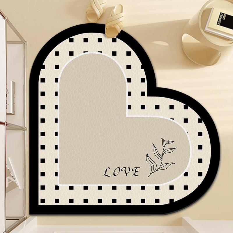 Door Entry Mat Dirt Resistant Non-slip Door Mat Peak-heart Entry Mat Mat Absorbent Entry Mat