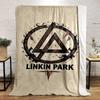 Linkin Park Logo Art printed Flannel blanket for bedroom, living room, sofa, and nap