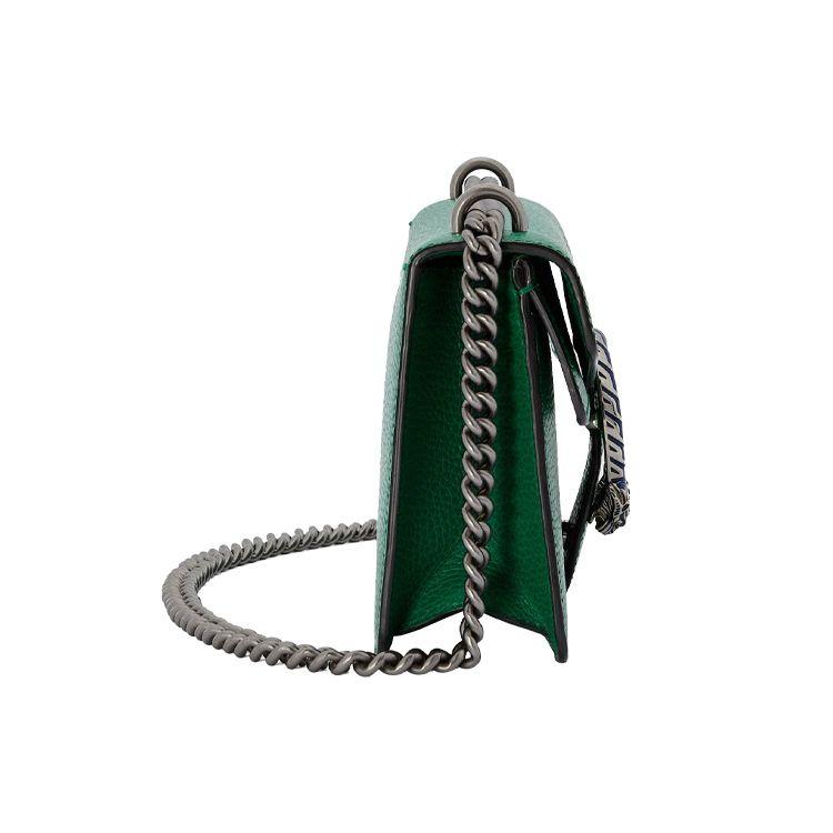 Gucci Dionysus Tiger Head Buckle Chain Leather Shoulder Bag Women Shoulder Bag Green 499623-0JNAN-3175
