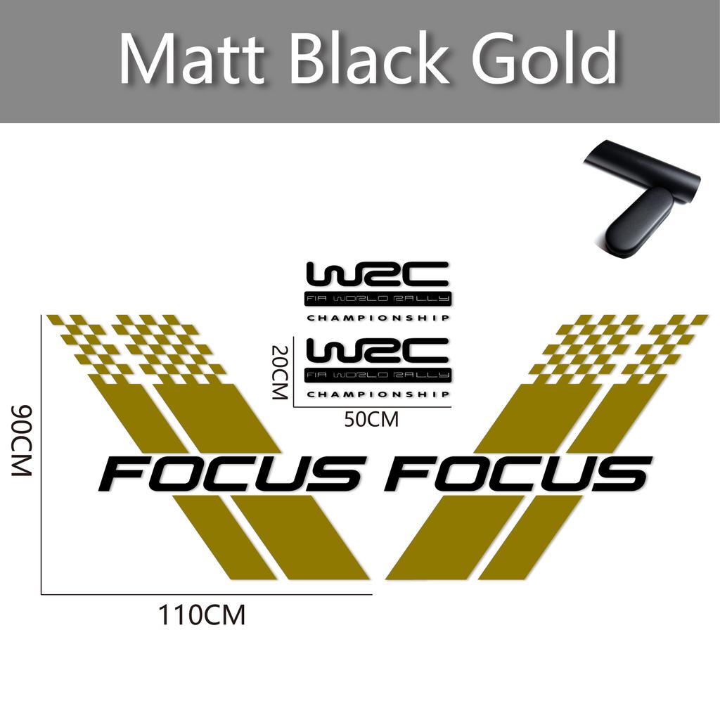 Samochodowe Naklejki na Obie Strony Nadwozia Stylowy Sportowy Styl Wyścigowy Auto Naklejka z Folii Winylowej Pasuje Do Ford Focus 2 3 MK2 MK3 Akcesoria Samochodowe