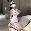Sex Underwear Black and White Little Nurse Cosplay Costume Seduction Small Chest Large Size Bracelet Hot Suit Women