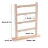 Organizzatore in Legno a 4 Strati Espositore per Oggetti di Scena Fotografica Gioielli Orecchini Ciondoli Collane Supporto Espositore Stoccaggio Showroom