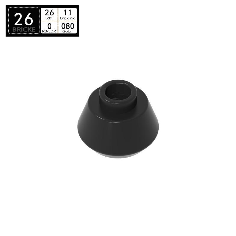 BRICKE 33492: 1x1 Cone Brick, LEGO-Compatible MOC Accessory. 163 pcs