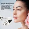 Facial Roller Gua Sha Board Double Heads Reduce Swelling Zinc Alloy Facial Massage Roller Set Silver