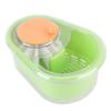 Миска для миття фруктів з центрифугою, з щіткою та друшляком, велика, портативна, багатофункціональна, мийка, скрабер, зелена
