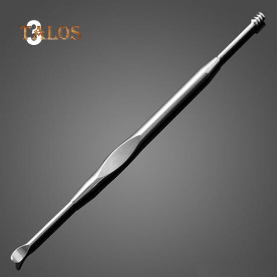 Health Ear Care Dual-Head Stainless Steel Earpick Wax Remover Curette Cleaner