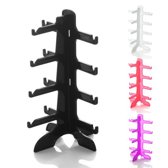 Brillenständer, 4 Sonnenbrillen-Organizer, stabil, bruchsicher, tragbar, Brillenständer, einfach zu montieren, zur Aufbewahrung von Brillen und Sonnenbrillen