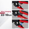 KAIWEETS Wire Stripper Cable Cutter with Simple Crimping for Stripping 3-in-1 Function, Insulation, 8-24AWG (0.2~8.0mm²) KWS-113A…