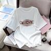 Women's 2024 Summer Trendy Loose Short Sleeve Pure Cotton Studded T-Shirt