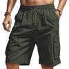 Men Shorts Loose Large Size Multi-Pocket Overalls Summer Cotton Comfortable Nickel Pants Outdoor Casual Sports Beach Pants