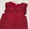 Children's Thick Velvet Lapel Vest Dress - Winter Birthday/New Year Sleeveless Princess Dress
