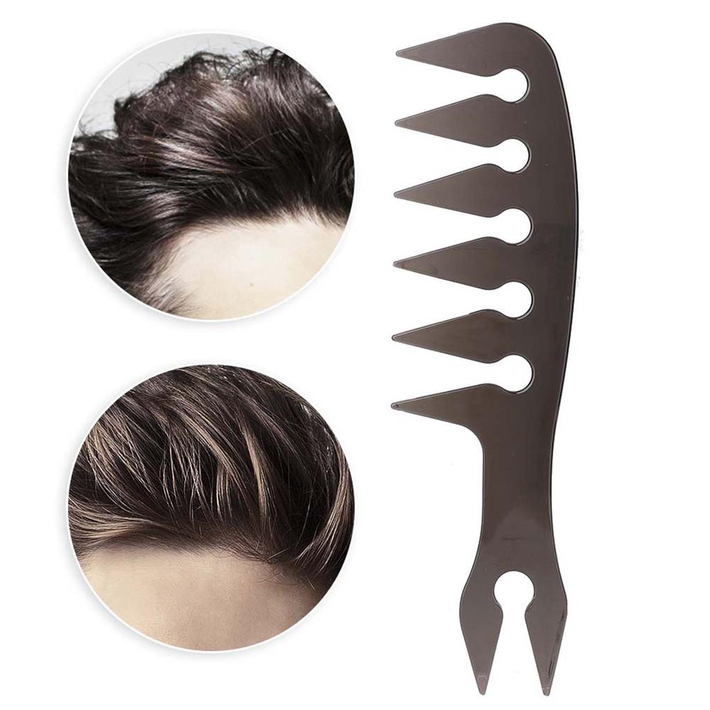 Portable Men Oil Hair Hairdressing Comb Wide Large Tooth Long Handle Hairstyle Comb 4#