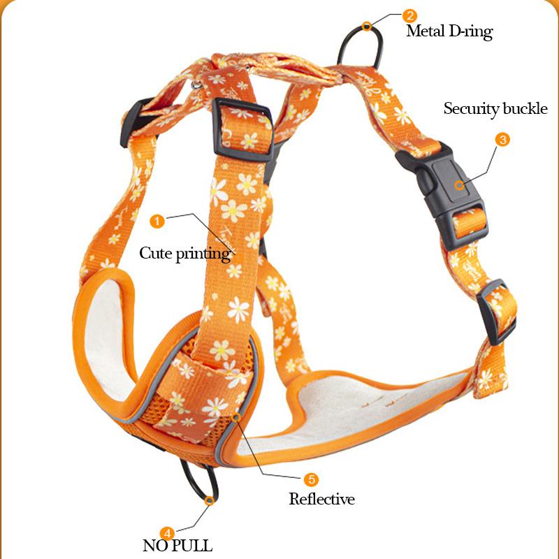 Big Dog Harness Reflective Pet Chest Strap French Bulldog Vest Harness for Medium Large Dogs Collar Labrador Walking Supplies