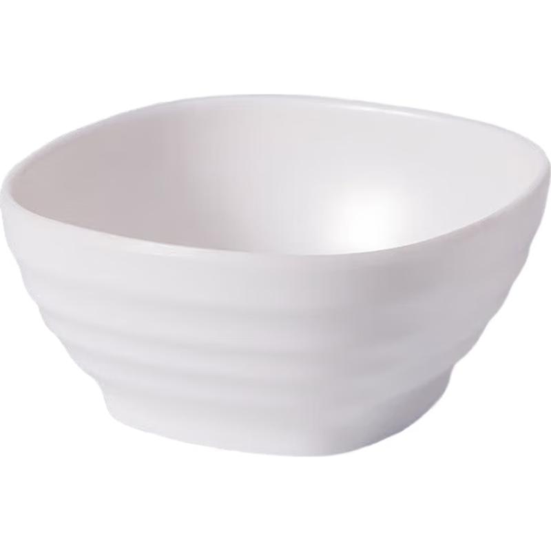 Yangge Melamine White Soup Bowl