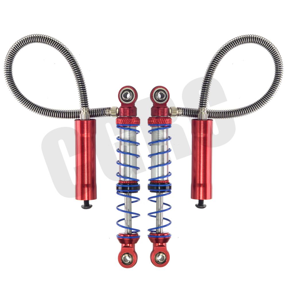 2PCS 80/90/100/110/120mm Secondary Bucket Shock Absorber Double Spring Damper For 1/10 RC Crawler Axial SCX10 90046 D90 TRX4