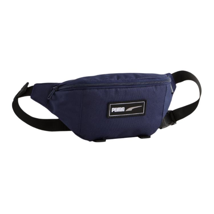 PUMA Minimalist Fashion Versatile Fabric Waist Bag Unisex bags Navy-Blue 07918708 Marine Blue