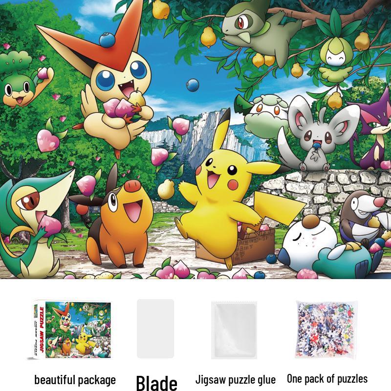 1,000-Piece Cute Healing Jigsaw Puzzle: Adult High-Difficulty Decompression Toy, Educational Gift for Girls