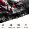 1 ks Flanelová deka s potiskem IT klauna, Vysoce kvalitní, Pohodlná pro všechna roční období, Domácí dekorace, Teplo a pohodlí, Perfektní jako vánoční dárky