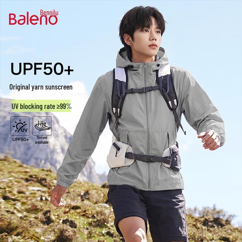 Baleno Men s Lightweight Hooded Sun Protection Jacket 3XL