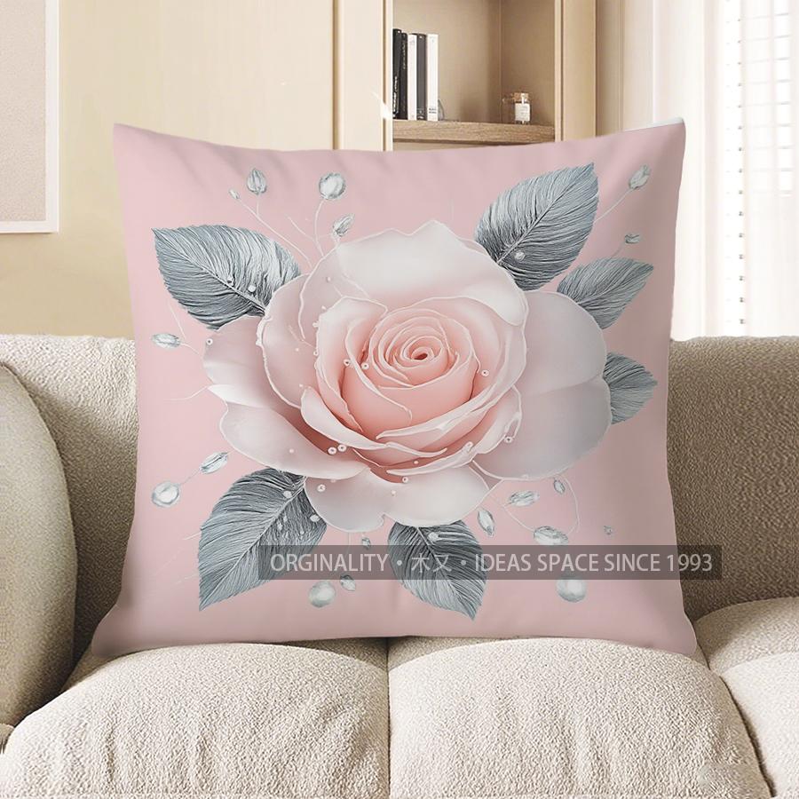 Decorazioni per la Casa Farfalla Rosa con Perle Copricuscino Decorativo Modello Copricuscino Adatto per Divano Camera da Letto Auto
