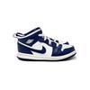Jordan 1 Mid White Metallic Gold Obsidian TD 640735-174