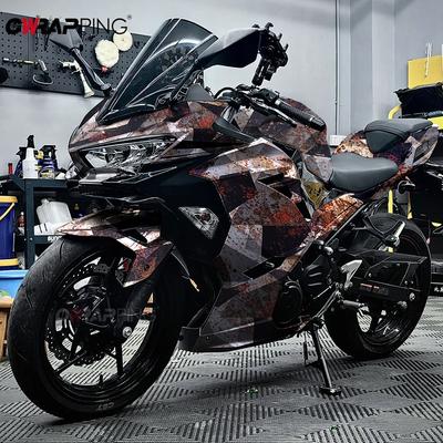 Rust Camouflage Film Exterior Car Stickers Wrap Vinyl Car Body Films Motorcycle Adhesive Vinyl Motorcycles Wrapping Tools Vinyls