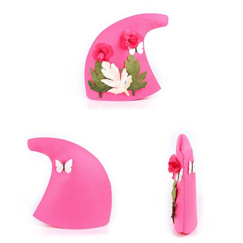 Adjustable Halloween Party Gift Wide Brim Magic Wizard Hat Felt Witch Hats Witch Peaked Hat Cosplay Props