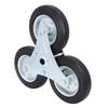 Stair Climbing Wheel 6 Inch 300LBS Load Capacity Heavy Duty Triangular Wheel Solid Rubber Shopping Cart Caster