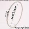 Fashion Classic Stainless Steel Press Type Silver Bracelet For Men Women Daily Wear