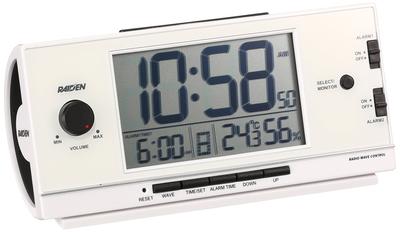 Clock Alarm Clock Radio Digital Loud Volume PYXIS RAIDEN White Pearl NR534W SEIKO