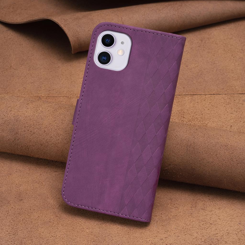 PU Leather Cover for iPhone 11 Bump Proof Imprinted Pattern Wallet Stand Phone Flip Case