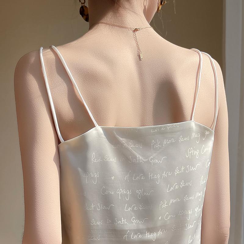 Γυναικείο καλοκαιρινό τοπ από μεταξωτό μετάξι μουριάς, αναπνεύσιμο δροσερό τοπ από 50% μετάξι, λεπτό τοπ με 50% πολυεστερικές ίνες