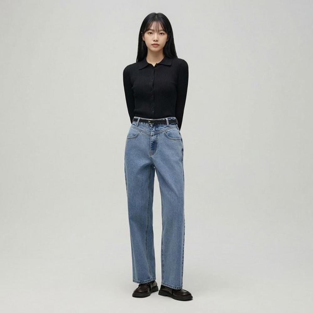 

Lap High Waist Straight Pants As1dp268 IN (indigo)/S