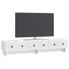 TV Stand High Gloss White 147 x 34.5 x 30 cm Particleboard