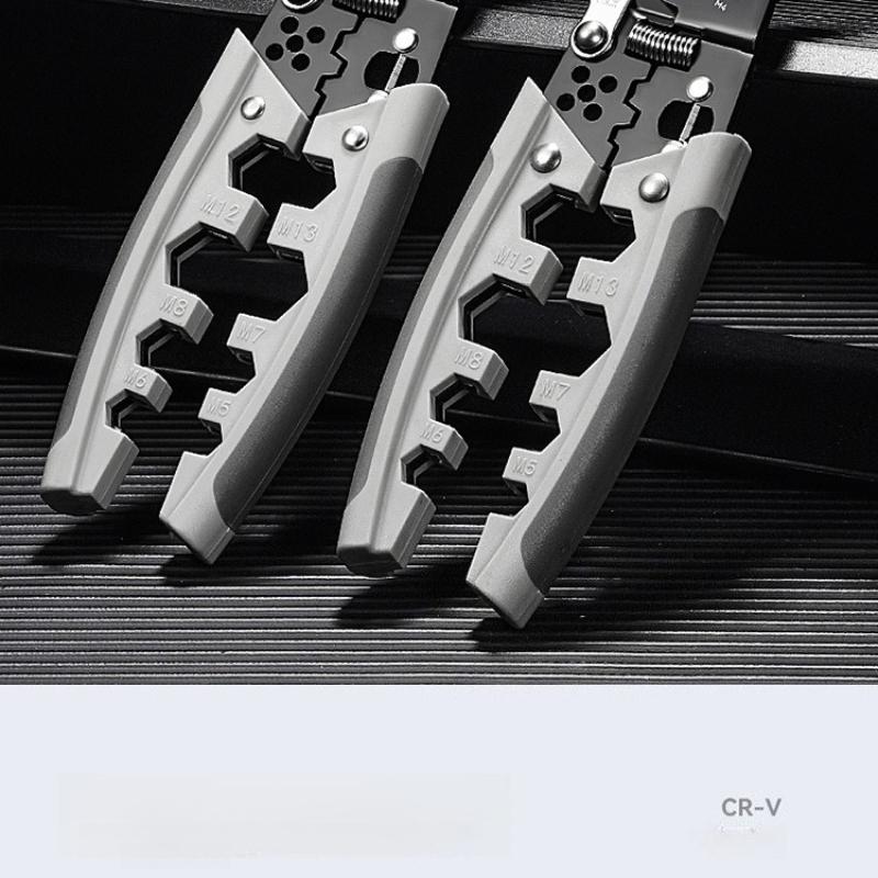 Alicate Decapador de Fios Industrial de Alta Dureza Para Cortar Crimpar Fixar Fios Ferramentas Profissionais para Eletricistas Projetos DIY