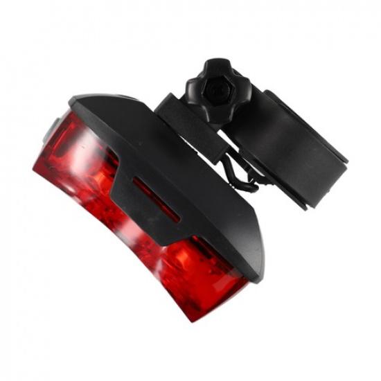 Compact and Lightweight Bike Rear Light Horizontal/Vertical Mounting Red LED
